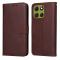  Motorola Moto G86 Power / G86 5G Fodral Läder Brun - Teknikhallen.se