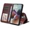  Motorola Moto G56 5G Fodral Läder Brun - Teknikhallen.se