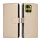  Motorola Moto G86 Power / G86 5G Fodral Läder Beige - Teknikhallen.se