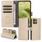  Motorola Moto G86 Power / G86 5G Fodral Läder Beige - Teknikhallen.se