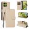  Motorola Moto G86 Power / G86 5G Fodral Läder Beige - Teknikhallen.se