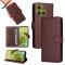  Motorola Moto G86 Power / G86 5G Fodral Läder Brun - Teknikhallen.se