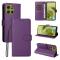  Motorola Moto G86 Power / G86 5G Fodral Läder Lila - Teknikhallen.se