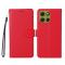  Motorola Moto G86 Power / G86 5G Fodral Läder Röd - Teknikhallen.se
