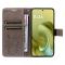  Motorola Moto G86 Power/G86 5G Fodral Fjäril Tryck Grå - Teknikhallen.se