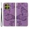  Motorola Moto G86 Power/G86 5G Fodral Fjäril Tryck Lila - Teknikhallen.se
