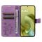  Motorola Moto G86 Power/G86 5G Fodral Fjäril Tryck Lila - Teknikhallen.se