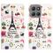 Motorola Moto G86 Power/G86 5G Fodral Med Tryck Eiffeltornet - Teknikhallen.se