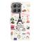  Motorola Moto G86 Power/G86 5G Fodral Med Tryck Eiffeltornet - Teknikhallen.se