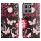  Motorola Moto G86 Power/G86 5G Fodral Med Tryck Fjärilar - Teknikhallen.se