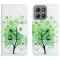  Motorola Moto G86 Power/G86 5G Fodral Läder Grönt Träd - Teknikhallen.se