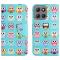  Motorola Moto G86 Power/G86 5G Fodral Läder Ugglor - Teknikhallen.se