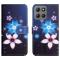  Motorola Moto G86 Power/G86 5G Fodral Läder Blommor - Teknikhallen.se