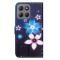  Motorola Moto G86 Power/G86 5G Fodral Läder Blommor - Teknikhallen.se