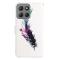  Motorola Moto G86 Power/G86 5G Fodral Läder Fjäder - Teknikhallen.se