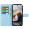  Motorola Moto G56 5G Fodral Litchi Läder Blå - Teknikhallen.se
