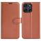  Motorola Moto G56 5G Fodral Litchi Läder Brun - Teknikhallen.se
