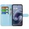 Motorola Moto G86 5G Fodral Litchi Läder Blå - Teknikhallen.se