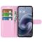  Motorola Moto G86 5G Fodral Litchi Läder Ljus Rosa - Teknikhallen.se