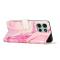  Motorola Moto G86 Power / G86 5G Fodral Läder Marmor Rosa - Teknikhallen.se
