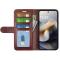  Motorola Moto G56 5G Fodral Crazy Horse Läder Brun - Teknikhallen.se