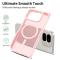  Google Pixel 10 Pro Fold Skal MagSafe Hybrid Skin Touch Rosa - Teknikhallen.se