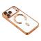  iPhone 17 Pro Max Skal MagSafe Electroplated TPU Roséguld - Teknikhallen.se