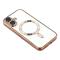  iPhone 17 Skal MagSafe Electroplated TPU Roséguld - Teknikhallen.se
