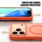  iPhone 17 Pro Skal MagSafe Skin Feel Frosted Orange - Teknikhallen.se