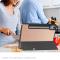  Lenovo Idea Tab Pro Fodral Tri-Fold Läder Roséguld - Teknikhallen.se