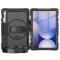  Galaxy Tab S10 FE Plus Skal 360 Shockproof Hybrid Kickstand Svart - Teknikhallen.se