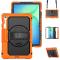  Galaxy Tab S10 FE Plus Skal 360 Shockproof Hybrid Kickstand Orange - Teknikhallen.se