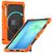  Galaxy Tab S10 FE Plus Skal 360 Shockproof Hybrid Kickstand Orange - Teknikhallen.se