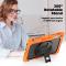  Galaxy Tab S10 FE Plus Skal 360 Shockproof Hybrid Kickstand Orange - Teknikhallen.se