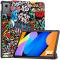  Lenovo Idea Tab Fodral Tri-Fold Graffiti - Teknikhallen.se