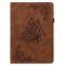  Samsung Galaxy Tab A11 / A9 Fodral Butterfly Flower Brun - Teknikhallen.se