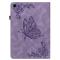  Samsung Galaxy Tab A11 / A9 Fodral Butterfly Flower Lila - Teknikhallen.se
