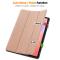  Samsung Galaxy Tab S10 Lite Fodral Tri-Fold Pennhållare Roséguld - Teknikhallen.se