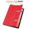  Samsung Galaxy Tab S10 Lite Fodral Tri-Fold Pennhållare Röd - Teknikhallen.se