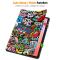  Samsung Galaxy Tab S10 Lite Fodral Tri-Fold Graffiti - Teknikhallen.se
