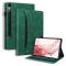  Galaxy Tab S11/S10 Lite/S10 FE/S9/S9 FE/S8/S7 Fodral Läder Grön - Teknikhallen.se