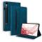 Galaxy Tab S11/S10 Lite/S10 FE/S9/S9 FE/S8/S7 Fodral Läder Blå - Teknikhallen.se