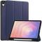  Samsung Galaxy Tab S11 Fodral Tri-Fold Läder Mörk Blå - Teknikhallen.se