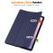  Samsung Galaxy Tab S11 Fodral Tri-Fold Läder Mörk Blå - Teknikhallen.se