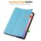  Samsung Galaxy Tab S11 Fodral Tri-Fold Läder Blå - Teknikhallen.se