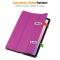  Samsung Galaxy Tab S11 Fodral Tri-Fold Läder Lila - Teknikhallen.se
