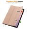  Samsung Galaxy Tab S11 Fodral Tri-Fold Läder Roséguld - Teknikhallen.se