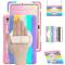  Samsung Galaxy Tab S11 Skal Shockproof Hybrid Kickstand Rainbow - Teknikhallen.se