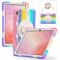  Samsung Galaxy Tab S11 Skal Shockproof Hybrid Kickstand Rainbow - Teknikhallen.se