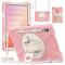  Samsung Galaxy Tab S11 Skal Shockproof Hybrid Kickstand Rosa - Teknikhallen.se